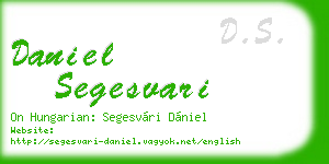 daniel segesvari business card