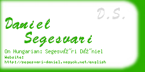 daniel segesvari business card